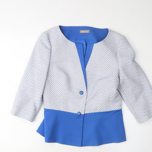 Mosaic Women's Blue Suit Jacket Blazer Size 10