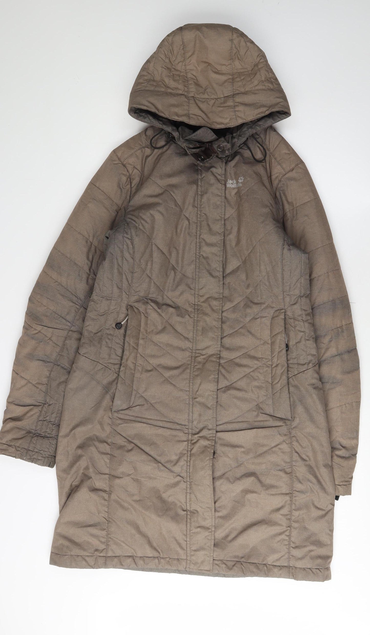 Jack Wolfskin Women's Brown Parka Jacket Size 10