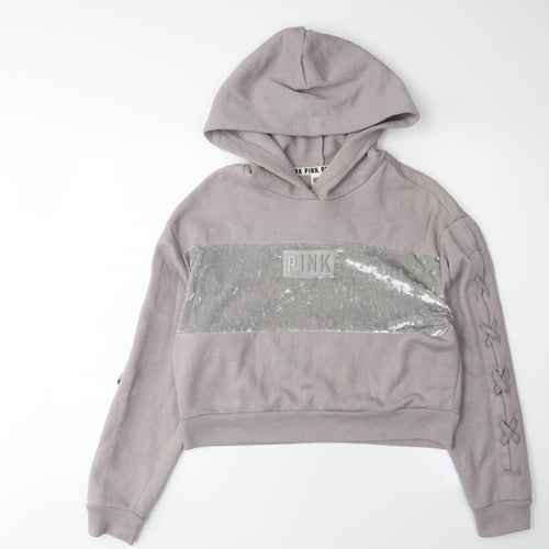 Victoria's Secret Pink Women's Grey XS Pullover Hoodie