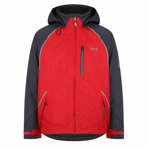 Regatta Men's Red Hooded Rain Jacket 30 Lightweight Outdoor