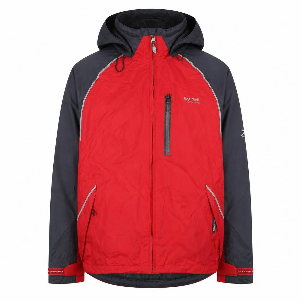 Regatta Men's Red Hooded Rain Jacket 30 Lightweight Outdoor