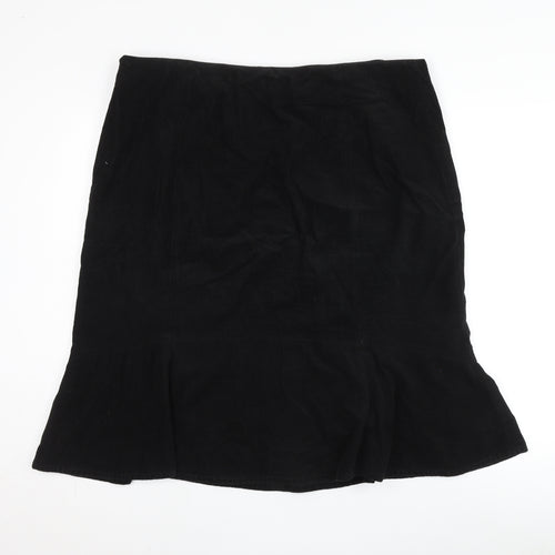 Yessica Women's Black Knee-Length Pencil Skirt, Size EUR 42