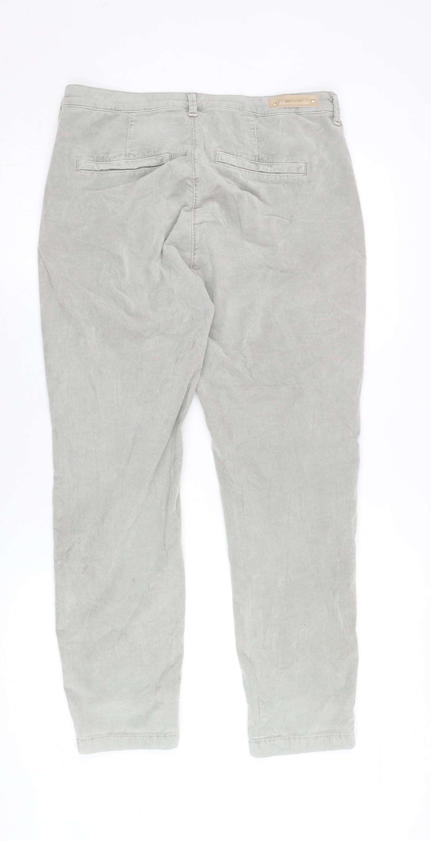 MAC Women's Grey Chino Trousers Size 12