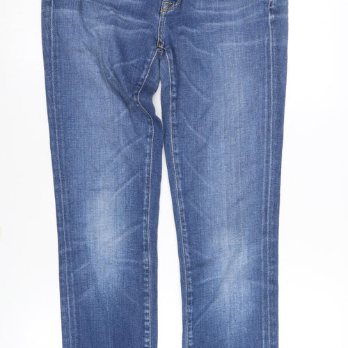 7 For All Mankind Women's Blue Skinny Jeans Size 10