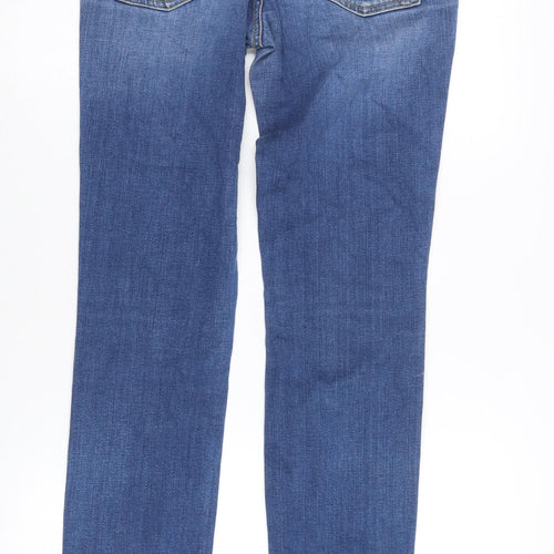 7 For All Mankind Women's Blue Skinny Jeans Size 10