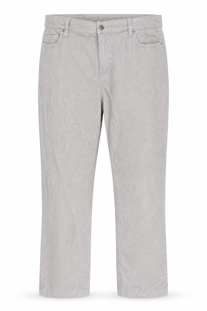 Lands' End Men's Grey Corduroy Straight Trousers UK 18