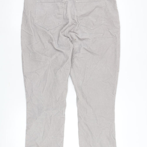 Lands' End Men's Grey Corduroy Straight Trousers UK 18