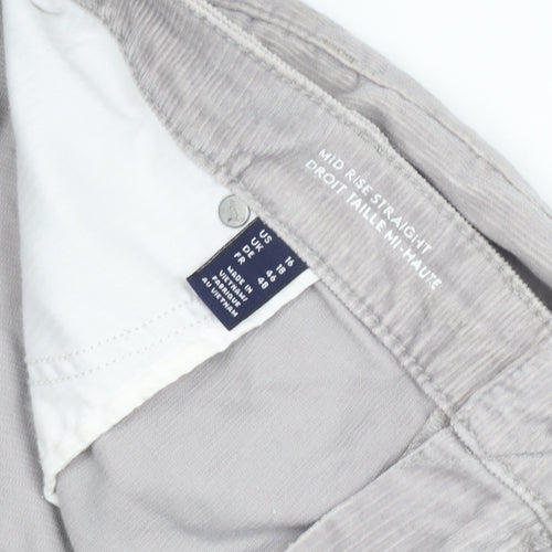 Lands' End Men's Grey Corduroy Straight Trousers UK 18