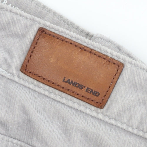 Lands' End Men's Grey Corduroy Straight Trousers UK 18