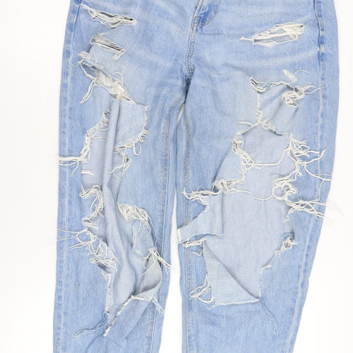 American Eagle Unisex Blue Distressed Jeans Size 10
