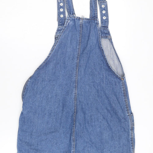 Red Herring Women's Blue Denim Pinafore Dress Size 12