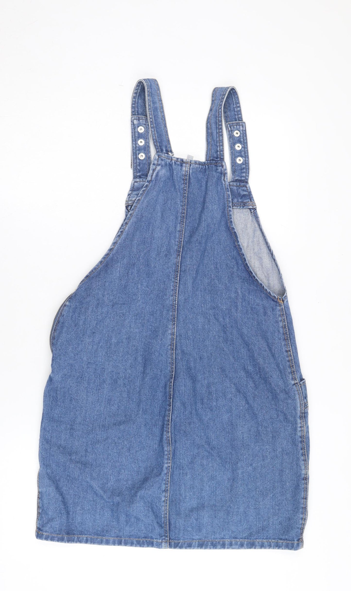 Red Herring Women's Blue Denim Pinafore Dress Size 12