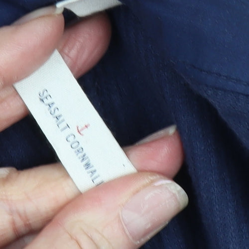 Seasalt Cornwall Blue Corduroy Trousers Size 10 Unisex