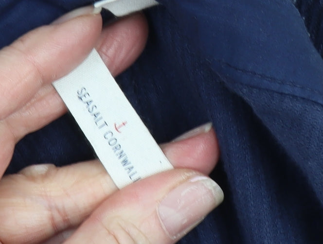 Seasalt Cornwall Blue Corduroy Trousers Size 10 Unisex