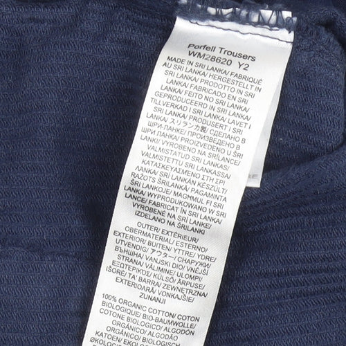 Seasalt Cornwall Blue Corduroy Trousers Size 10 Unisex