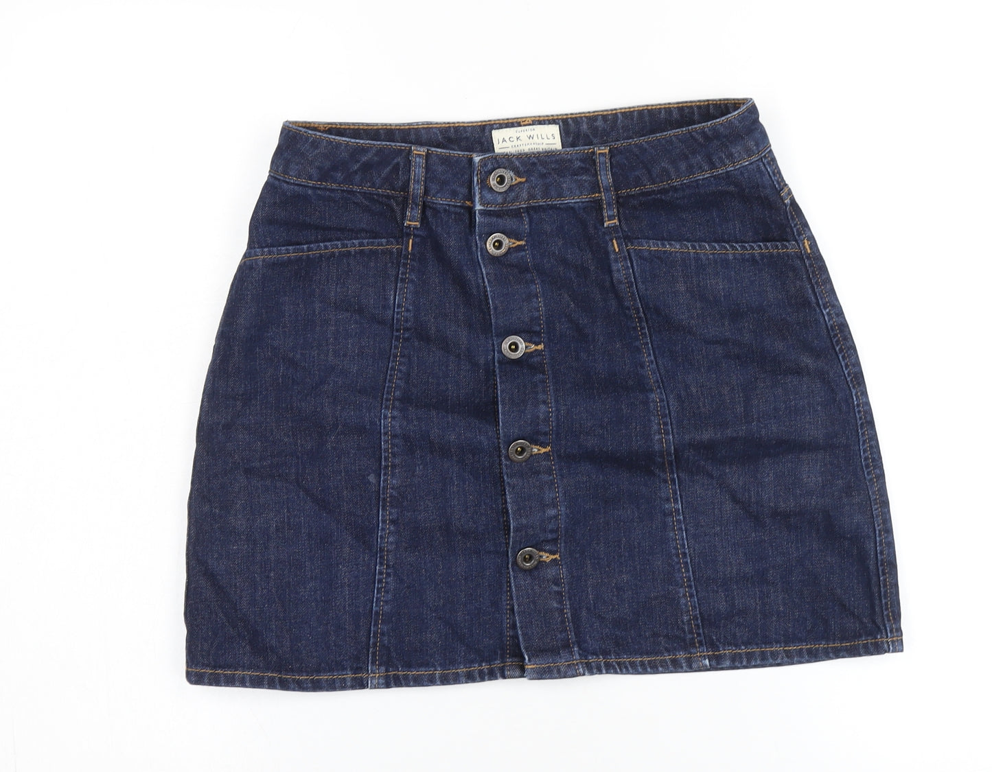 Jack Wills Women’s Blue Denim Skirt Size 10 Casual