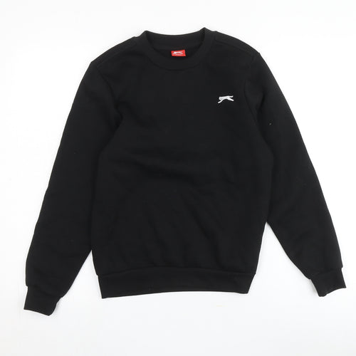 Slazenger Boys Black Sweatshirt 13-14 Years Pullover