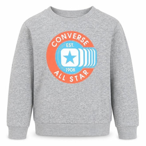 Converse Grey Kids' Sweatshirt, 7-8 Years, Graphic Print, Casual