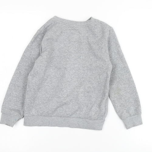Converse Grey Kids' Sweatshirt, 7-8 Years, Graphic Print, Casual