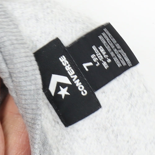 Converse Grey Kids' Sweatshirt, 7-8 Years, Graphic Print, Casual