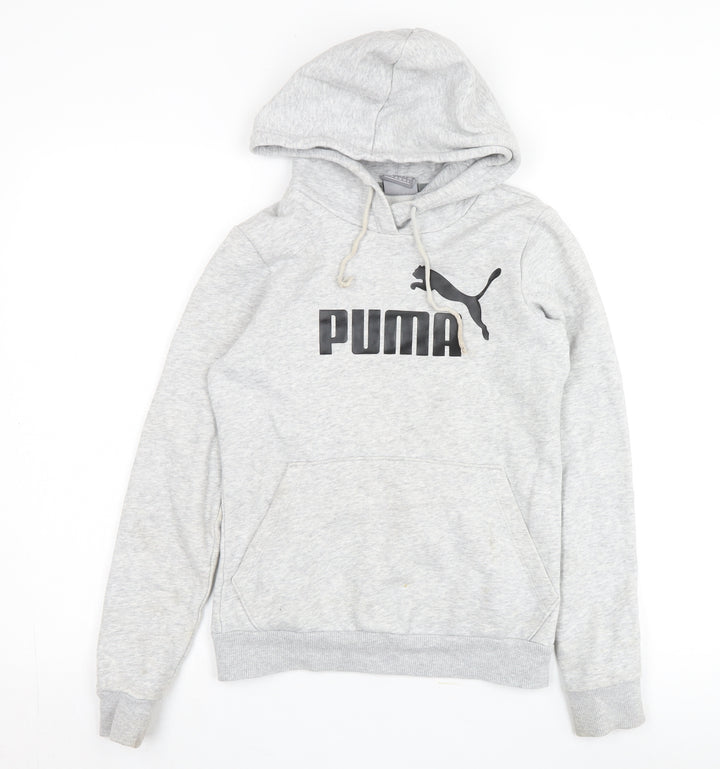 Puma Boys Grey Logo Hoodie 2XS Pullover
