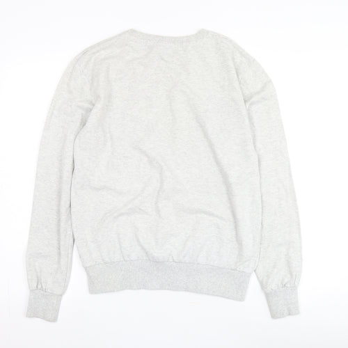 Disney Grey Mickey Mouse Pullover Sweatshirt M Unisex