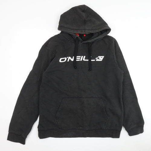 O'Neill Men’s Black Pullover Hoodie M Logo