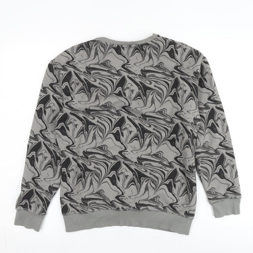 Pepperts Teens Grey Geometric Pullover Sweatshirt Size 12