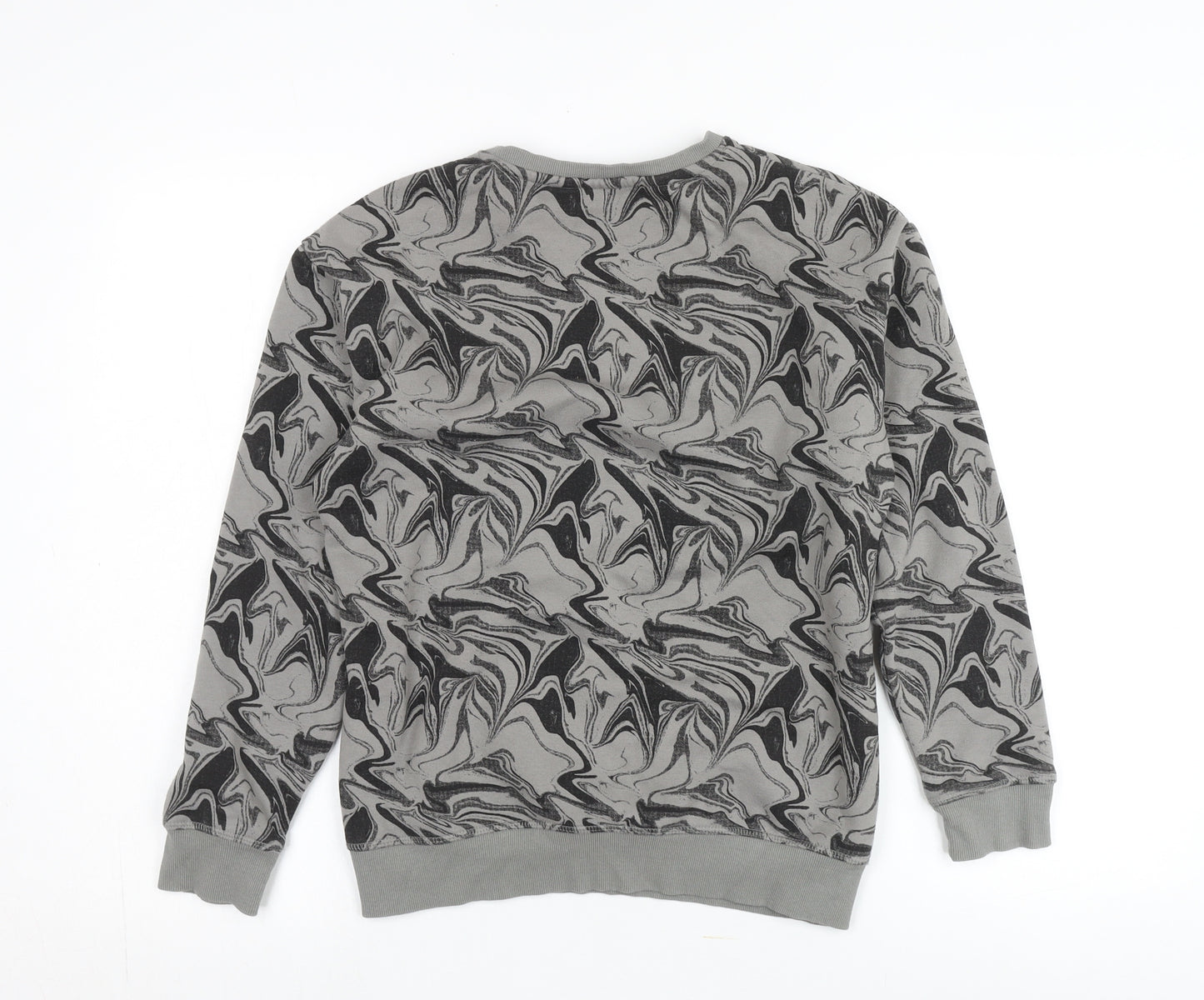 Pepperts Teens Grey Geometric Pullover Sweatshirt Size 12