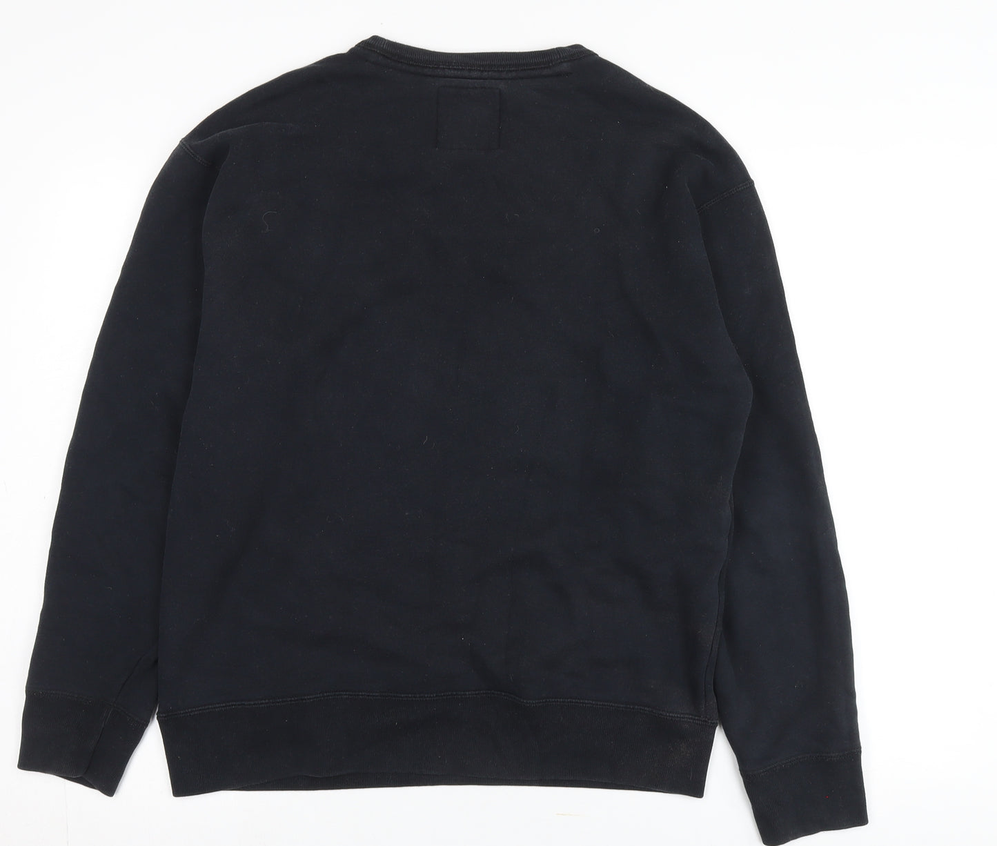 Hollister Men's Black Crew Neck Pullover Sweatshirt M