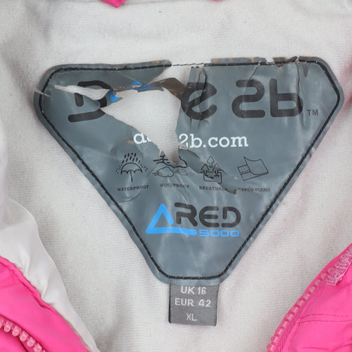 Dare 2b Women's Pink Ski Jacket Size 16