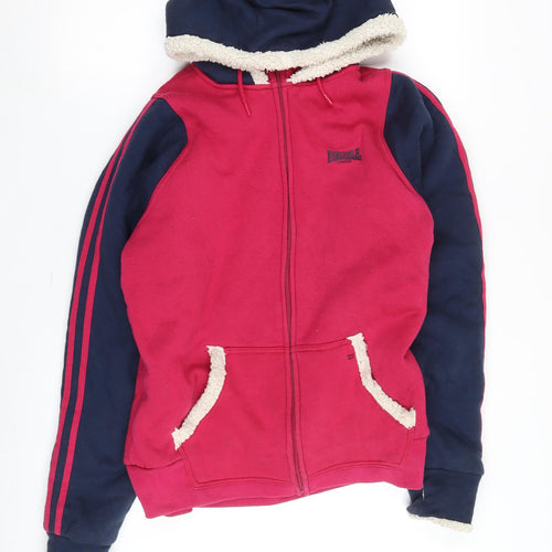 Lonsdale Women’s Red Hooded Jacket, Size 16