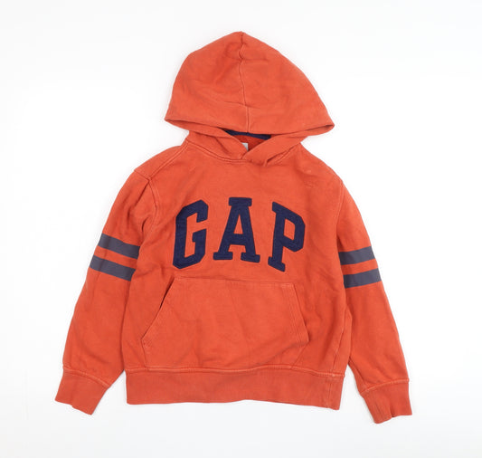 Gap Boys Orange Pullover Hoodie M Medium