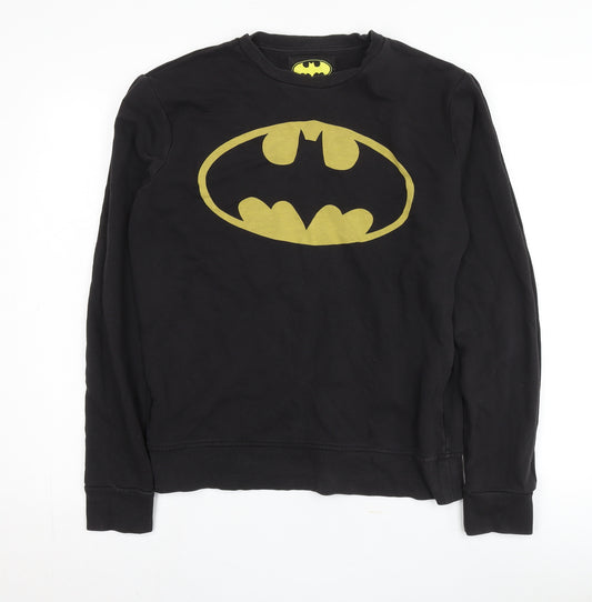 Cedar Wood State Men's Black Batman Logo Sweatshirt M