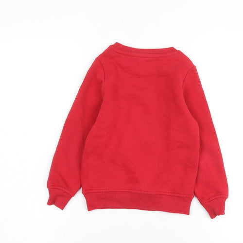 Nintendo Boys Red Christmas Pullover Sweatshirt 3-4 Years