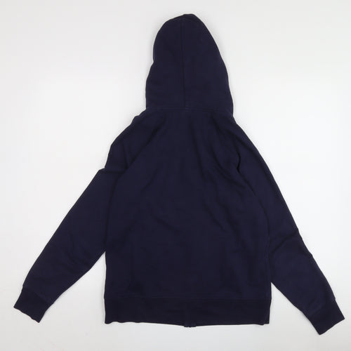Gap Unisex Blue Full Zip Hoodie M with Logo