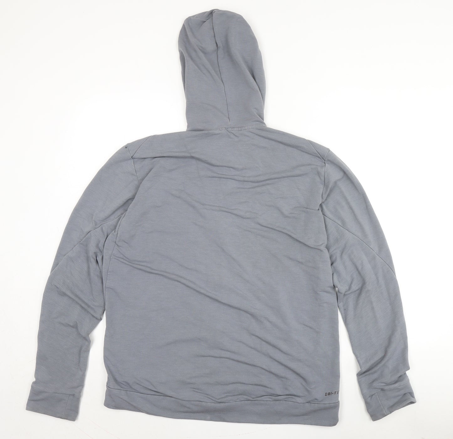 Nike Men's Grey Hooded Jacket M Full Zip