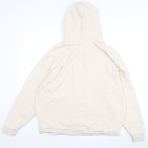 Slazenger Beige Pullover Hoodie, Size 14, Unisex, Graphic Print