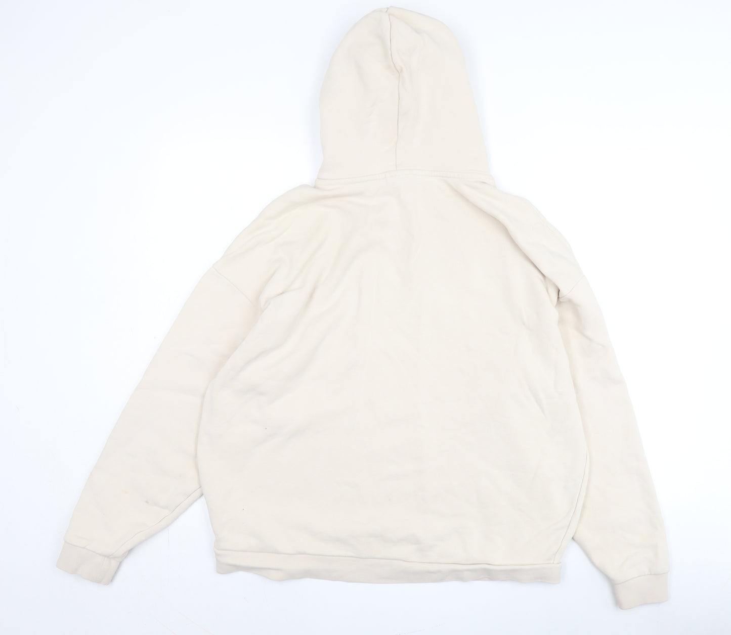 Slazenger Beige Pullover Hoodie, Size 14, Unisex, Graphic Print