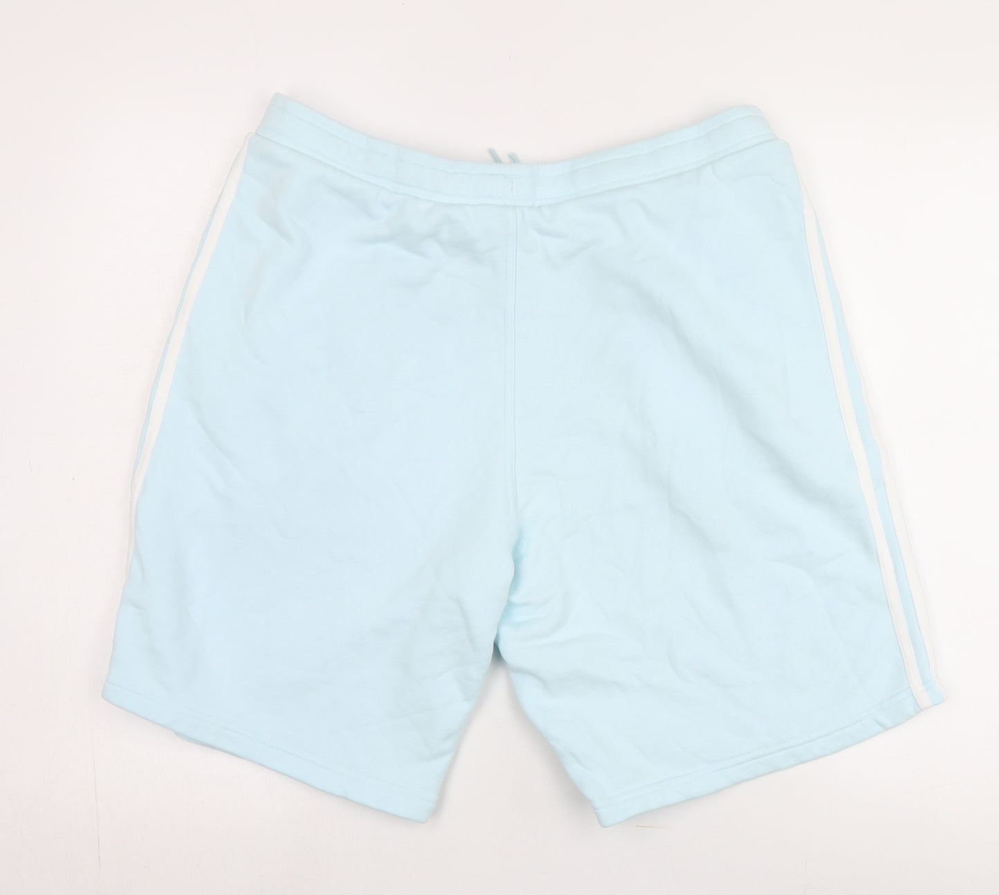 Adidas Men's Blue Sweat Shorts, Size L, Sports Style