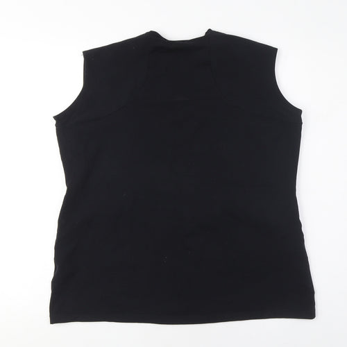 Russell Collection Unisex Black 2XL Basic Cotton Tank