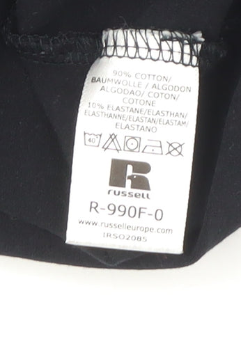 Russell Collection Unisex Black 2XL Basic Cotton Tank
