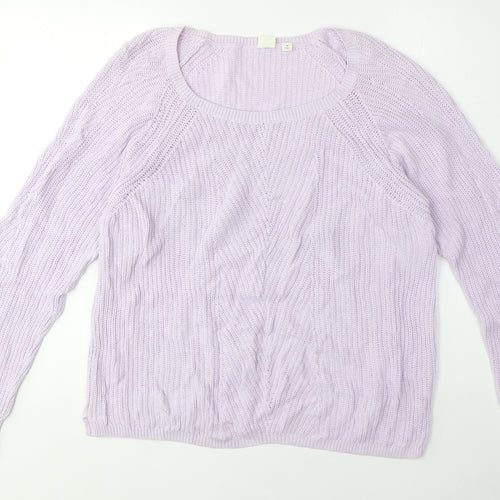 GAP Women's Purple M Pullover Knit Jumper