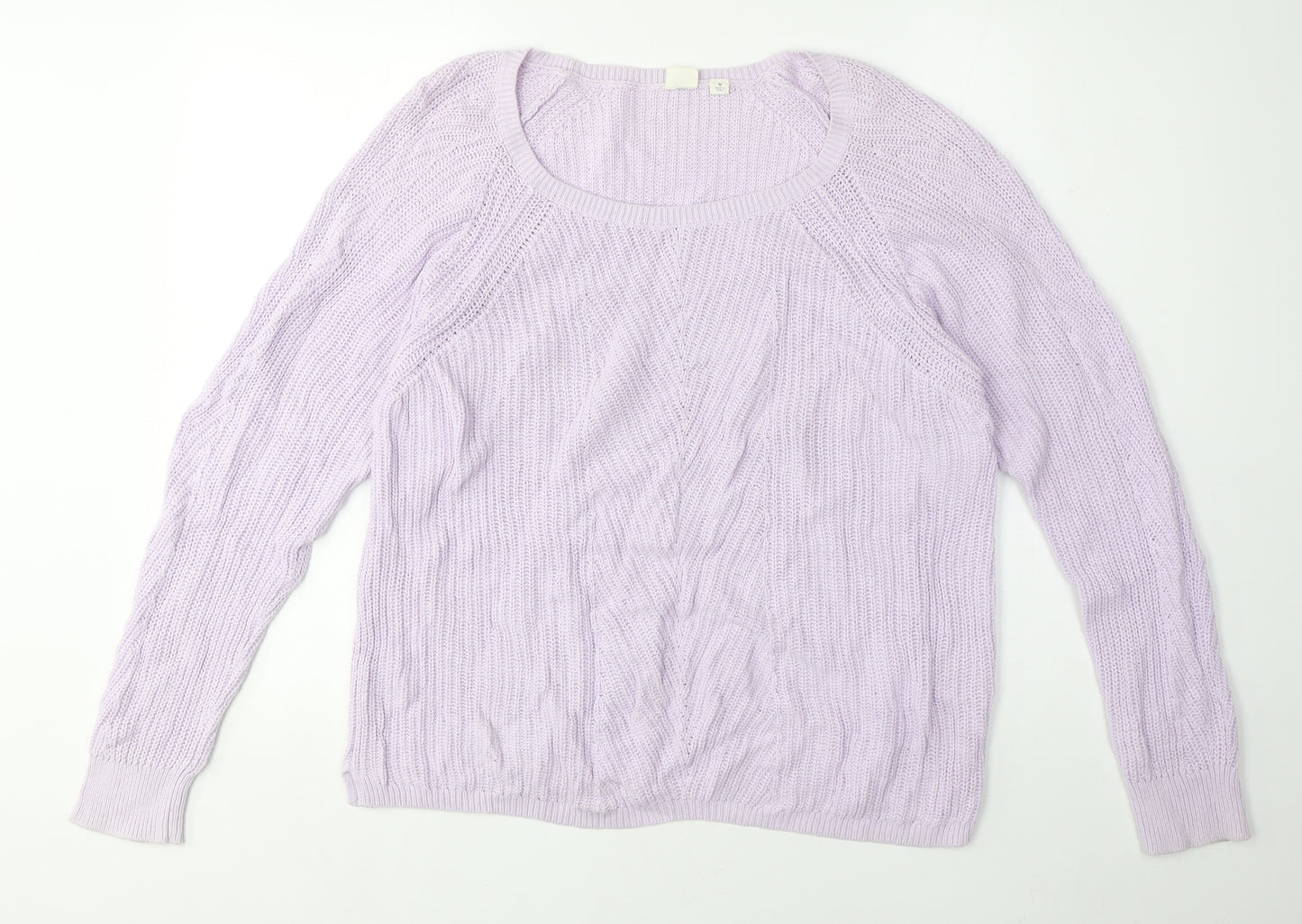 GAP Women's Purple M Pullover Knit Jumper