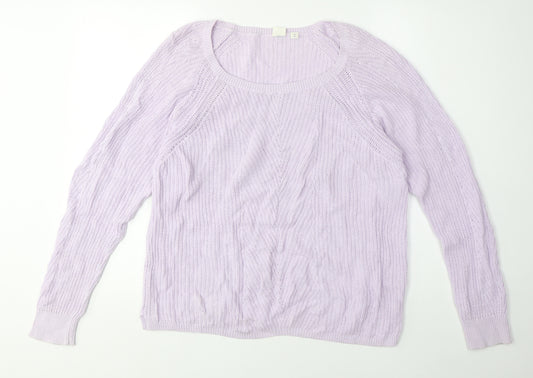 GAP Women's Purple M Pullover Knit Jumper