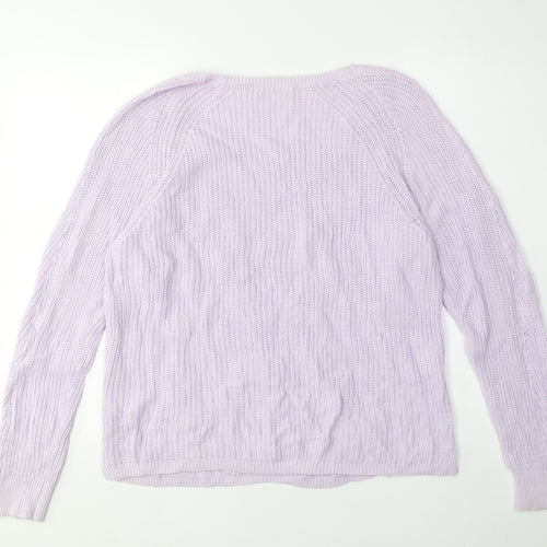 GAP Women's Purple M Pullover Knit Jumper