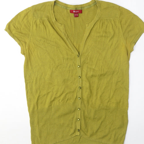 Monsoon Women's Green Cotton Blouse - Size 12