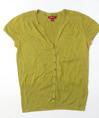 Monsoon Women's Green Cotton Blouse - Size 12