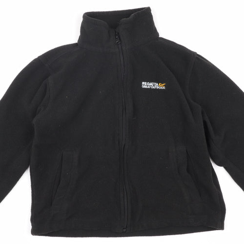 Regatta Boys Black Fleece Full Zip Sweatshirt 7-8 Years