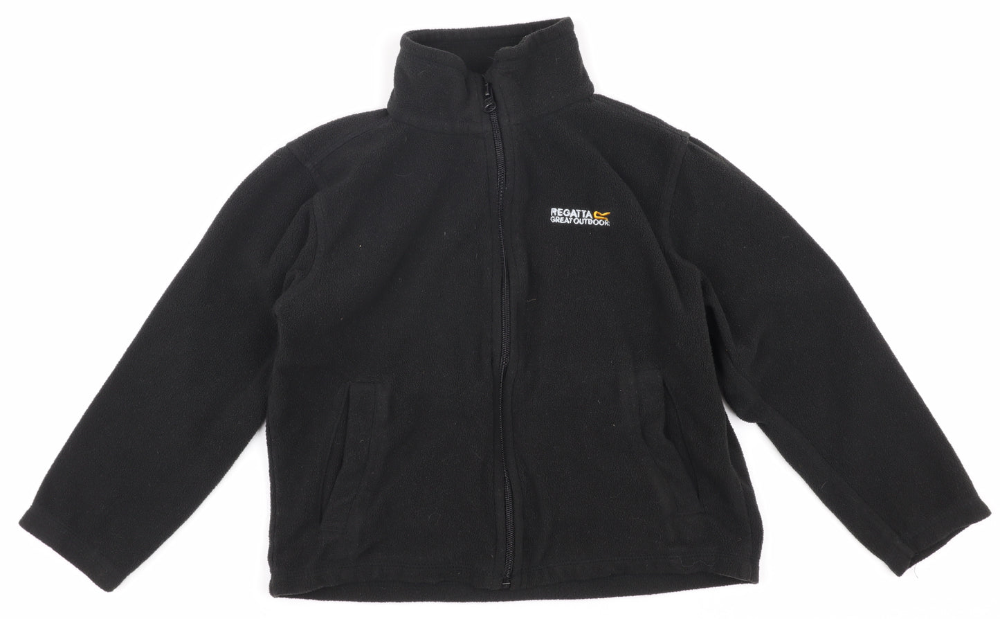 Regatta Boys Black Fleece Full Zip Sweatshirt 7-8 Years